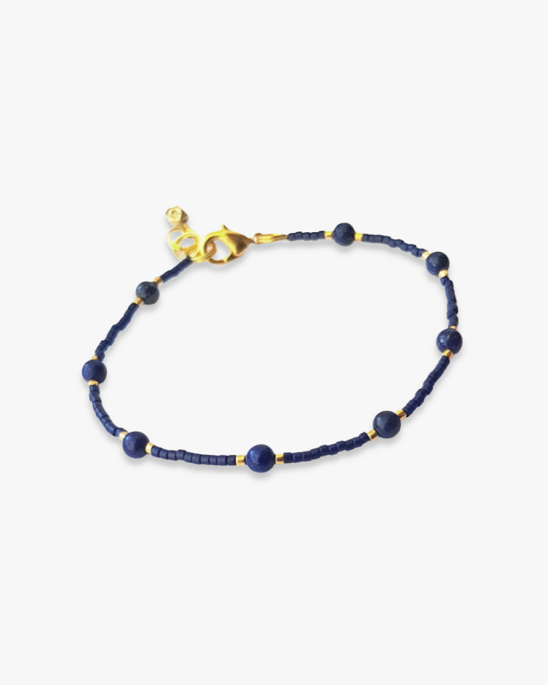 Armband Fine Miyuki & Lapis Lazuli | Goud of zilver Armband Fine Miyuki & Lapis Lazuli | Goud of zilver