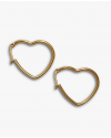 Oorringen RVS HEART  | goud of zilver