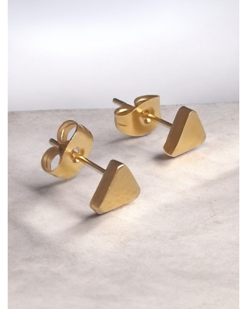 Oorknopjes RVS Triangle goud Oorknopjes RVS Triangle goud