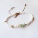 Armband | Rocaille | Wit