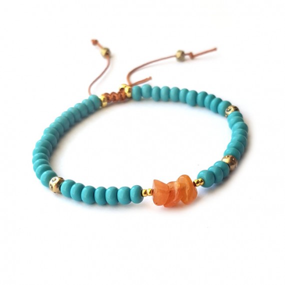 Armband | Rocaille | Aqua