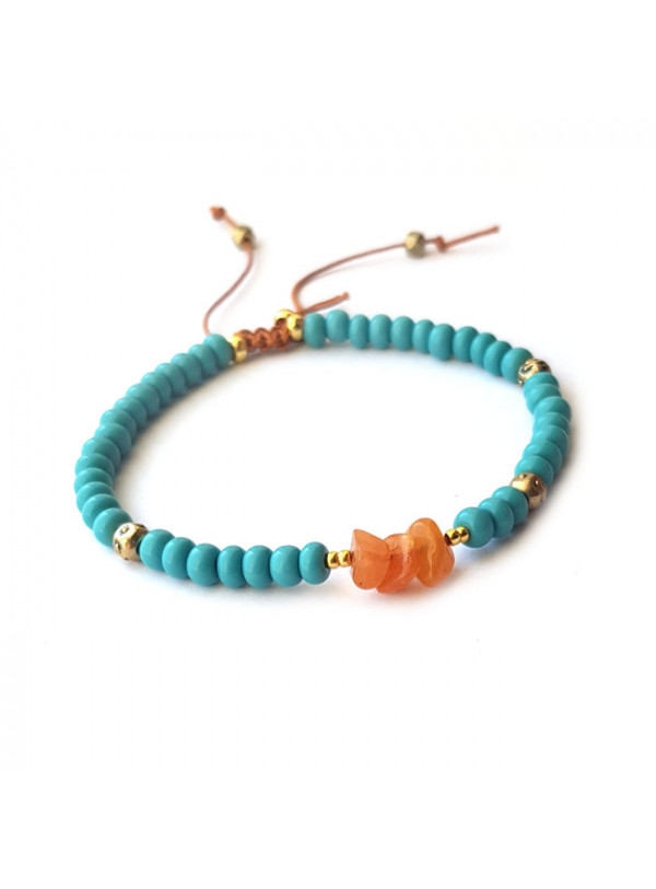Armband | Rocaille | Aqua