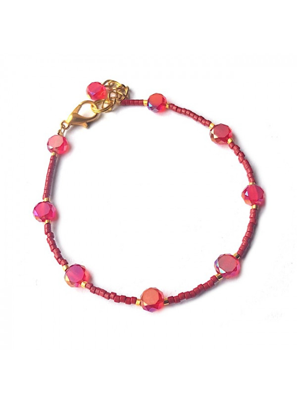 Armband | FINE MIYUKI | Red Facet