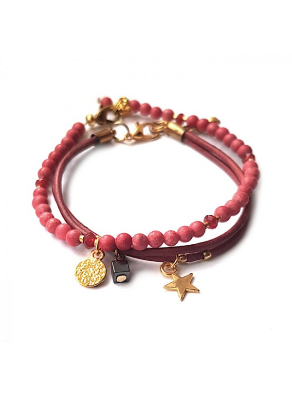 Armband set | Jade Mat Leather