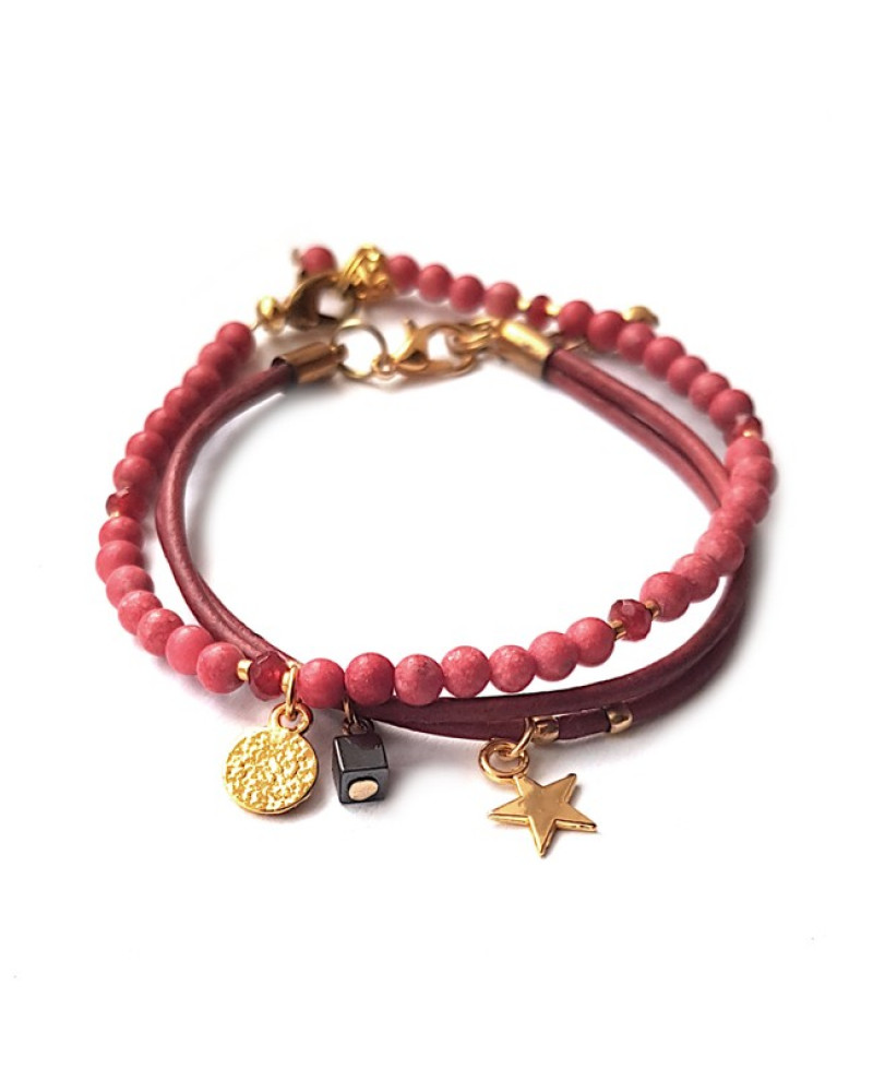 Armband set | Jade Mat Leather Armband set | Jade Mat Leather