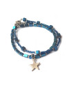 Armband Set | Hematite Star | Blauw