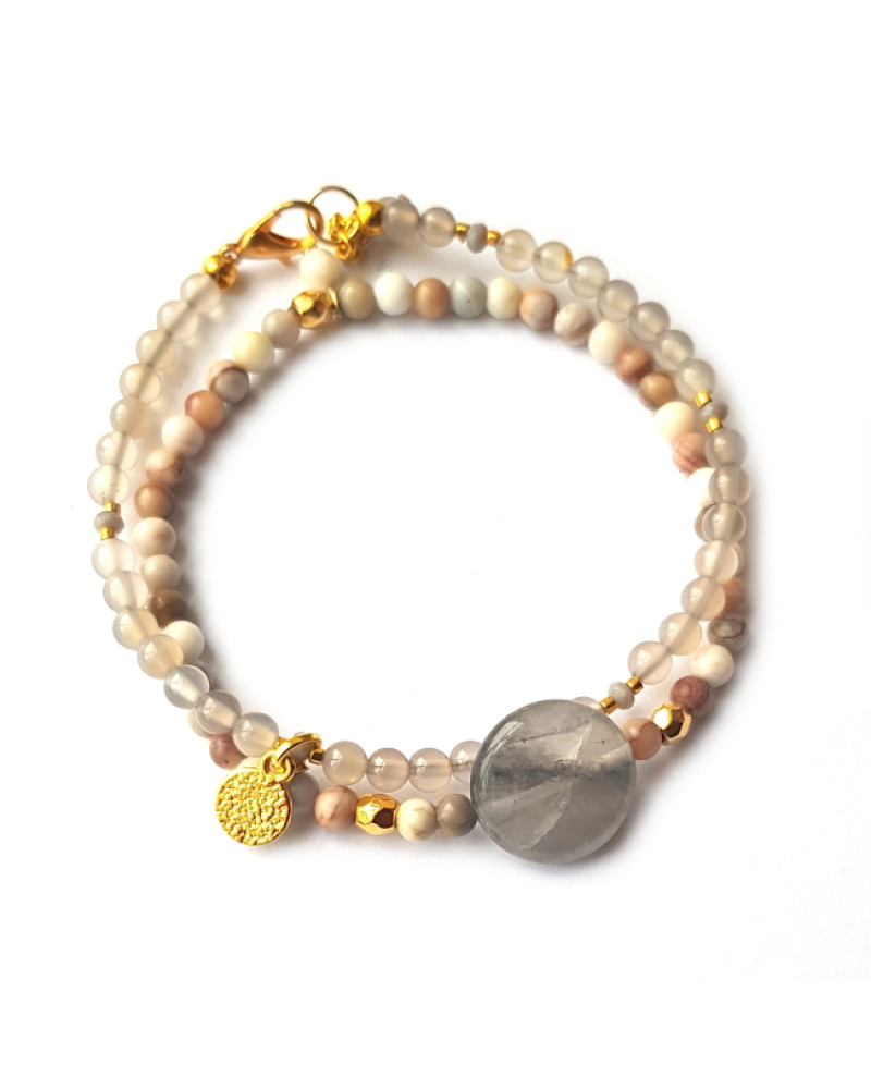 Armband | Agaat Grijs
