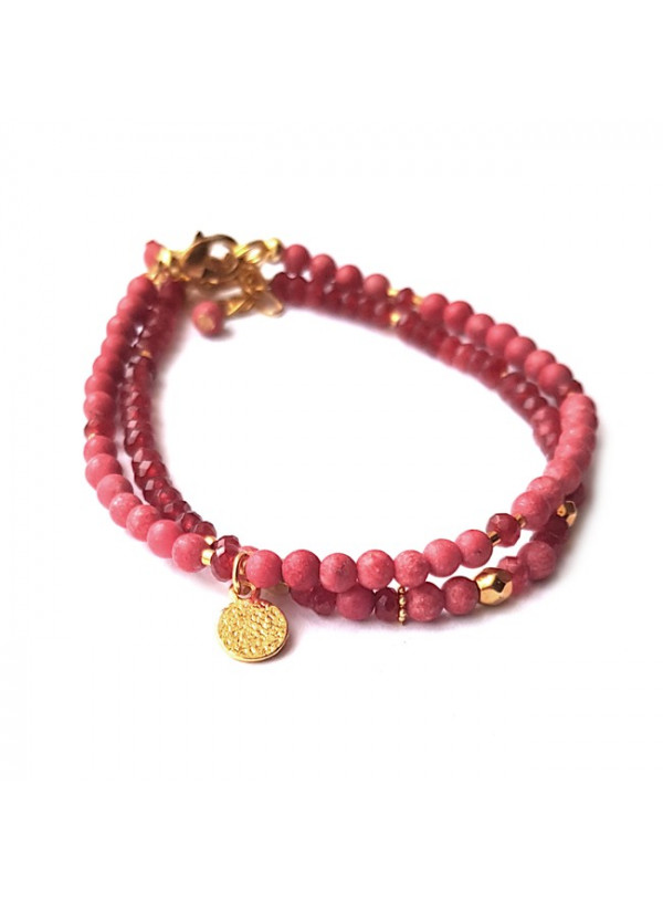 Armband set | Jade Mix Rood