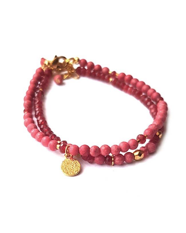Armband set | Jade Mix Rood