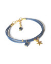 Armband | Fine Leather | Star Blue