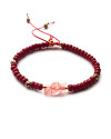Armband | Rocaille | rood