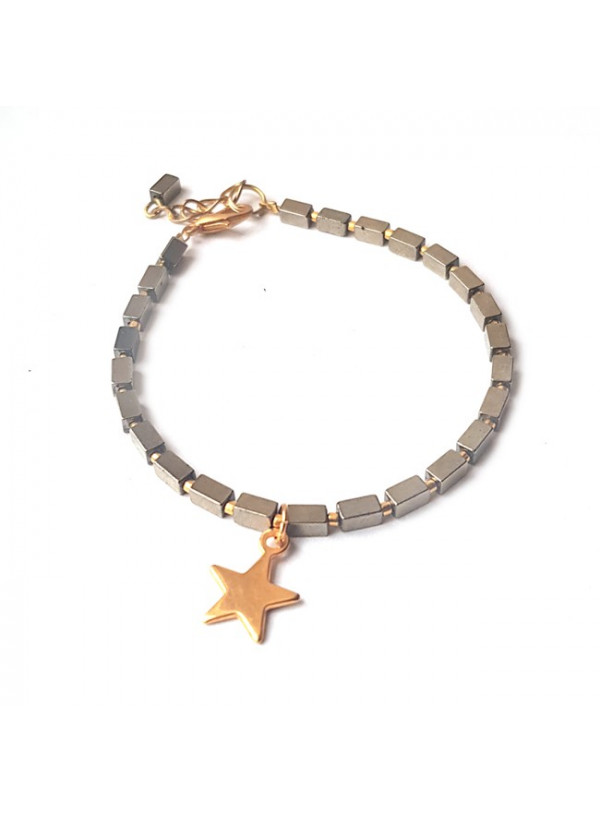 Armband | Hematite Star | brons