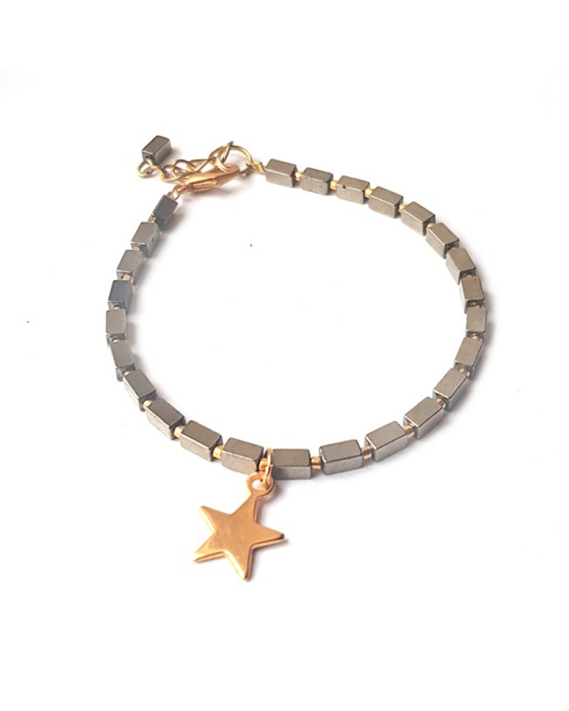 Armband | Hematite Star | brons Armband | Hematite Star | brons