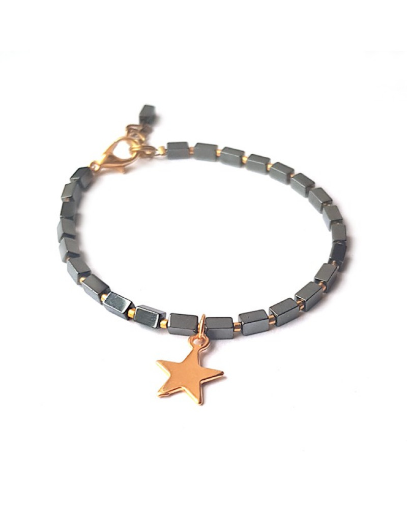 Armband | Hematite Star | Antraciet Armband | Hematite Star | Antraciet