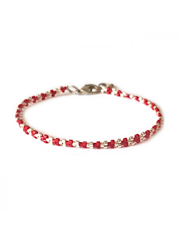 Armband L A C E Two-Tone Rood