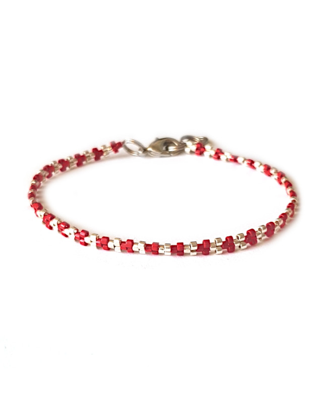 Armband L A C E Two-Tone Rood