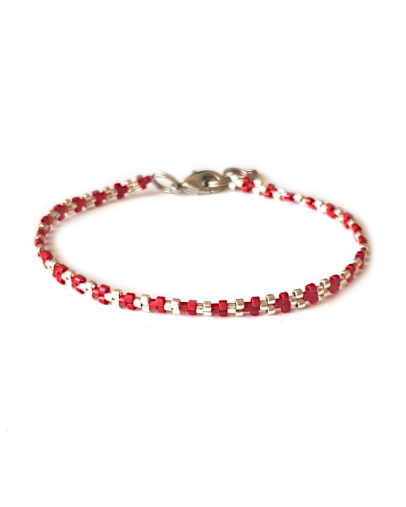 Armband L A C E Two-Tone Rood
