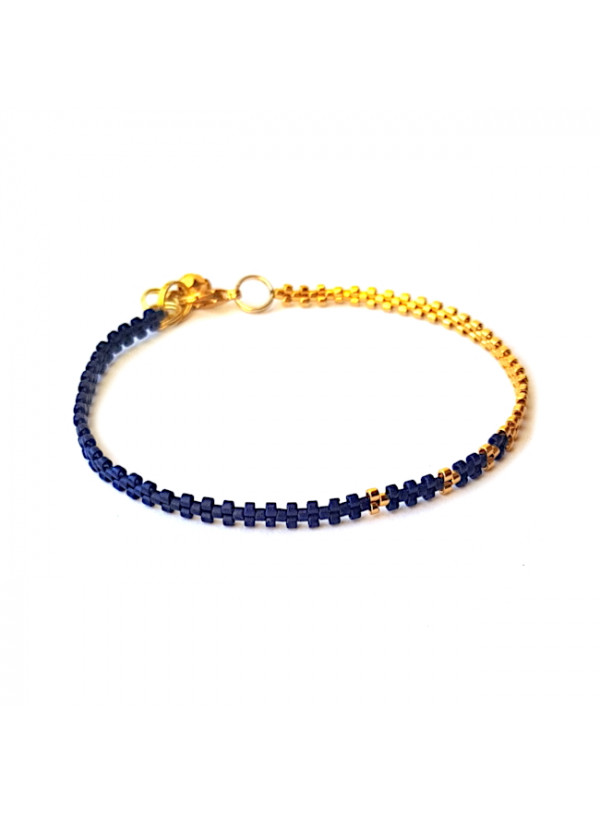 Armband | L A C E Blauw Zilver of Goud