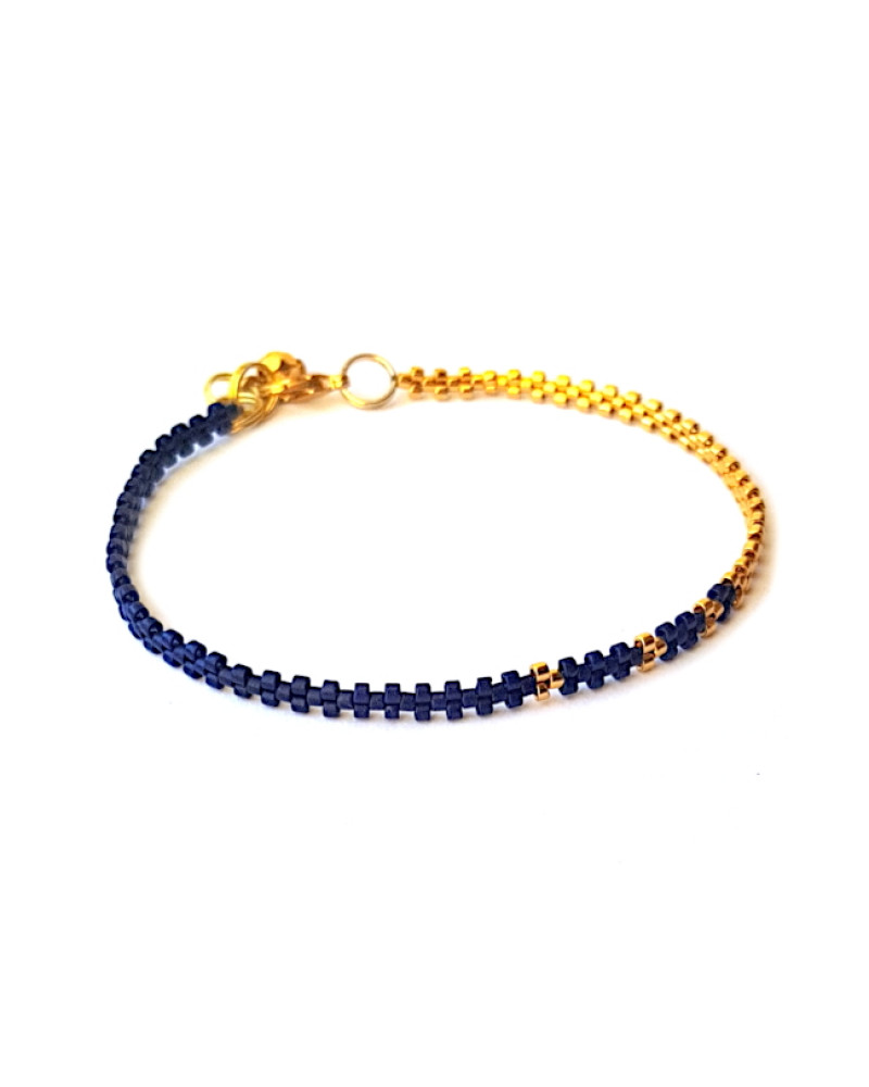 Armband | L A C E Blauw Zilver of Goud
