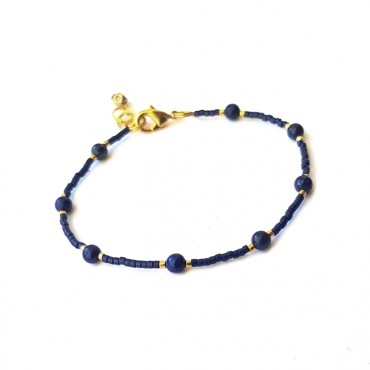 Armband | FINE MIYUKI | Lapis Lazuli