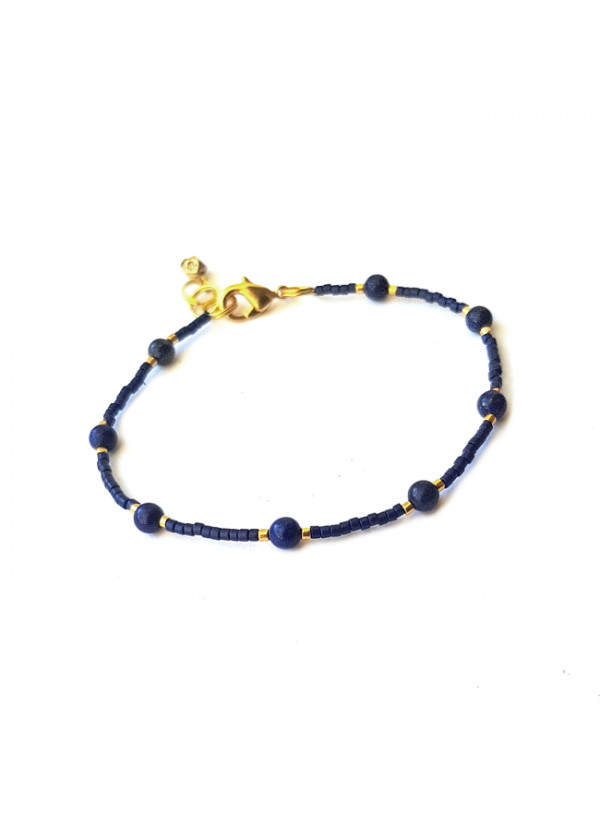 Armband | FINE MIYUKI | Lapis Lazuli