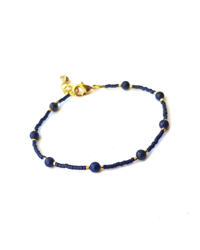 Armband | FINE MIYUKI | Lapis Lazuli