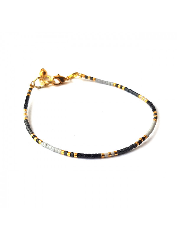 Armband | T I N Y |  Zwart-Grijs