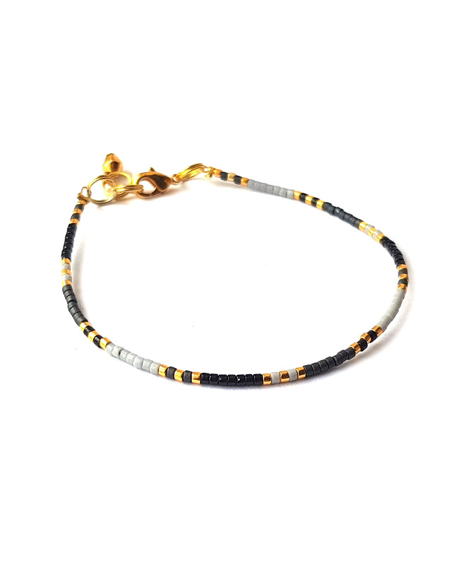 Armband | T I N Y |  Zwart-Grijs