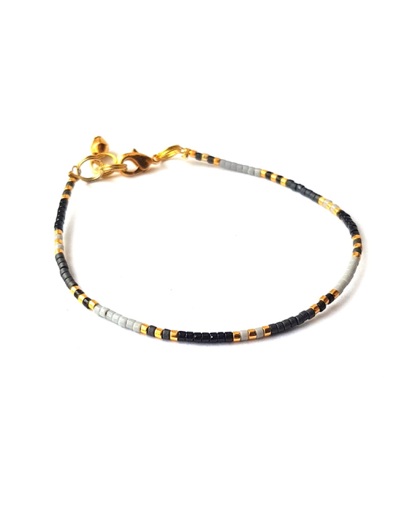 Armband | T I N Y |  Zwart-Grijs