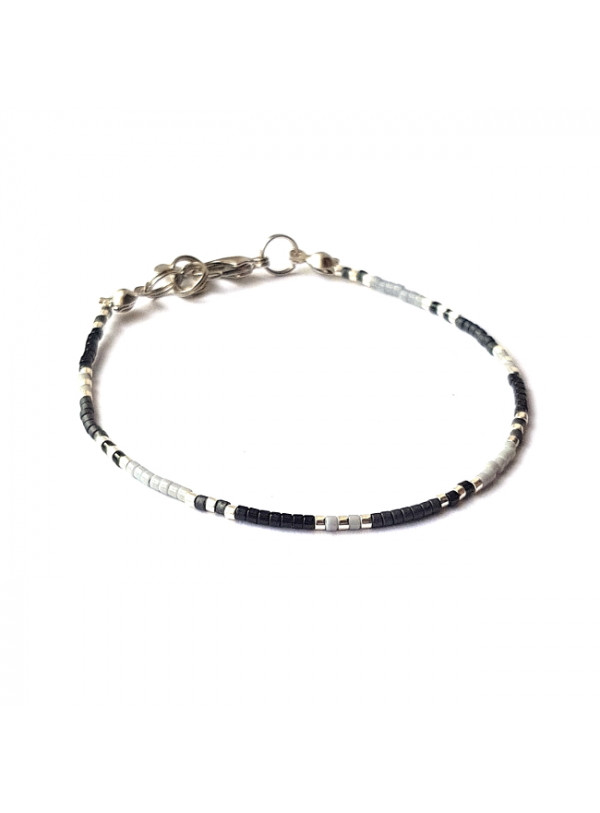Armband | T I N Y |  Zwart-Grijs