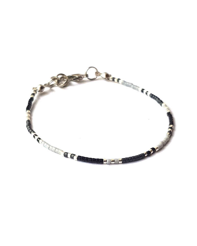Armband | T I N Y |  Zwart-Grijs