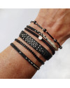 Armband L A C E Zwart