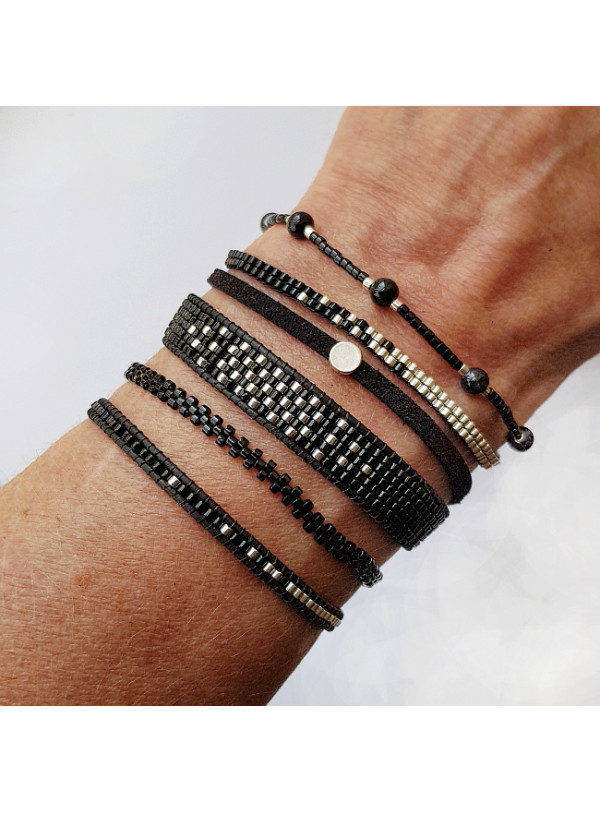 Armband L A C E Zwart