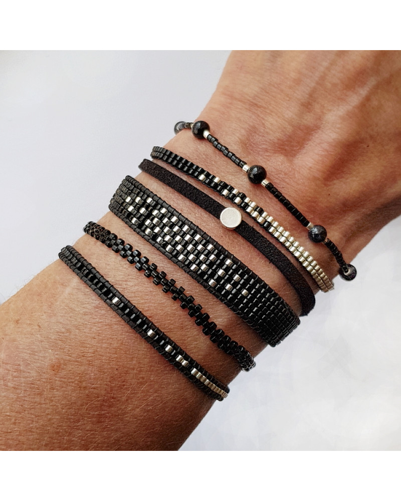 Armband L A C E Zwart