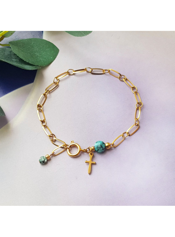 Armband | Combi | Natuursteen & Hematiet