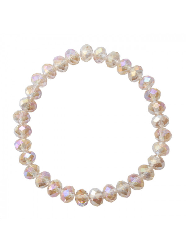 Armband shiny facetglas crystal