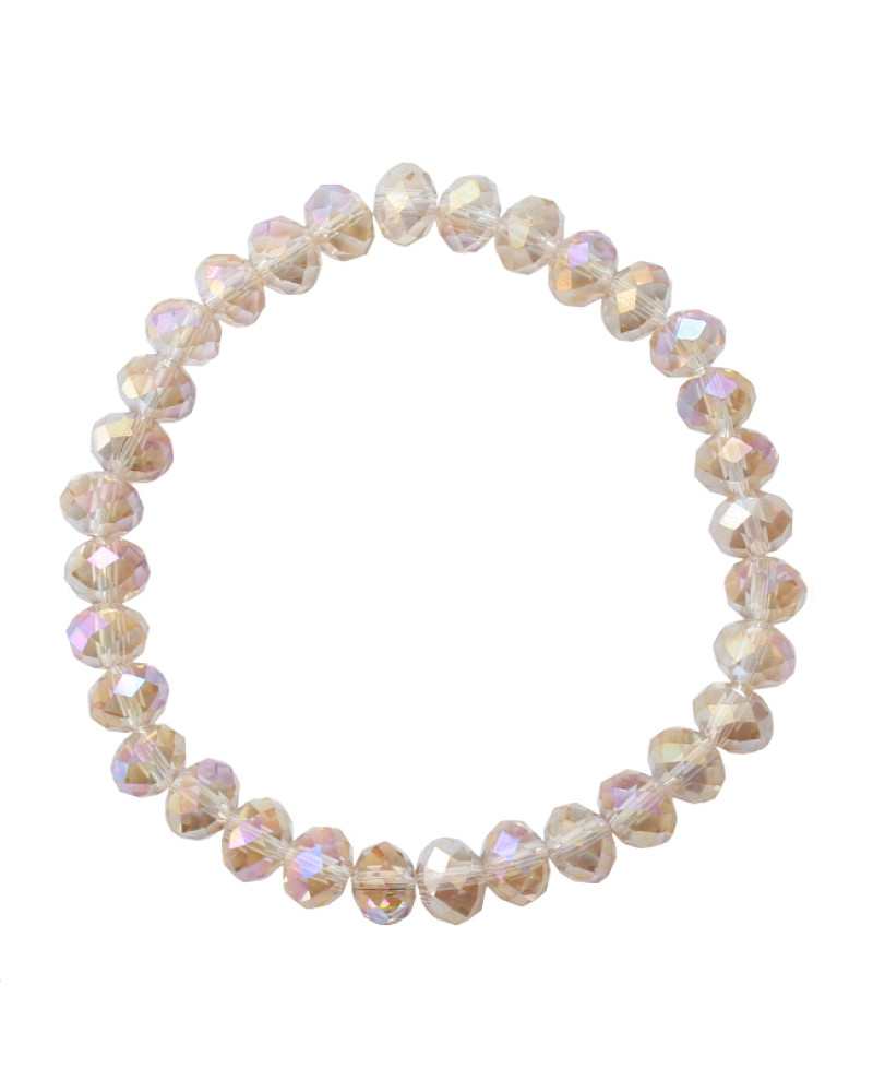 Armband shiny facetglas crystal