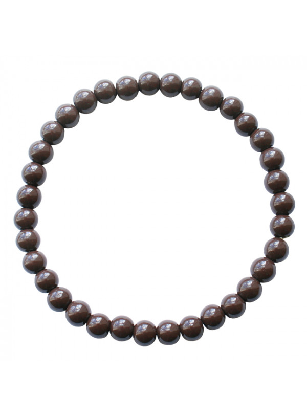 Armband | Elastic donkerbruin