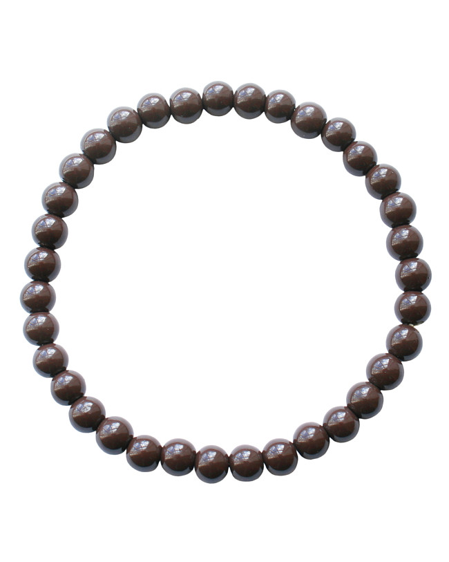 Armband | Elastic donkerbruin