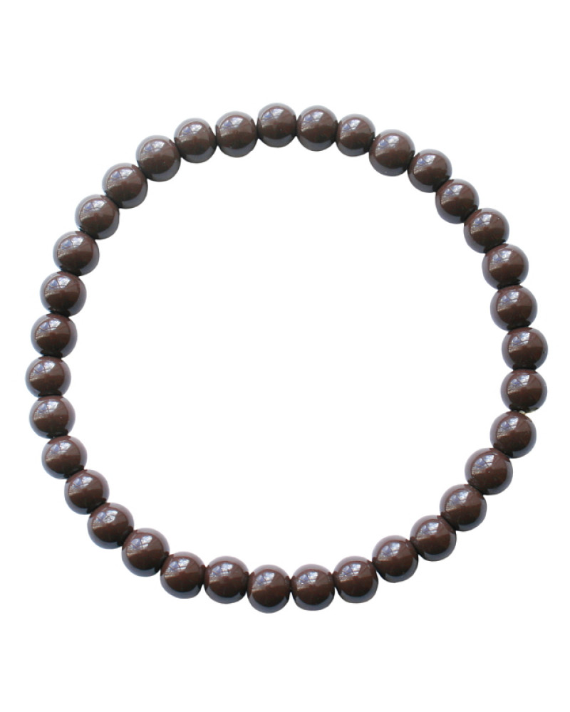 Armband | Elastic donkerbruin