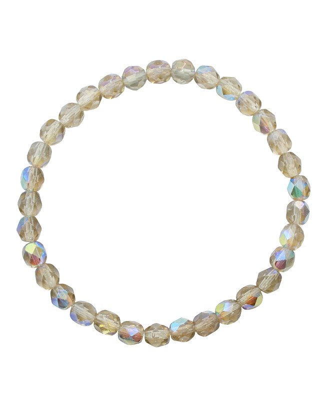Armband shiny facet crystal AB