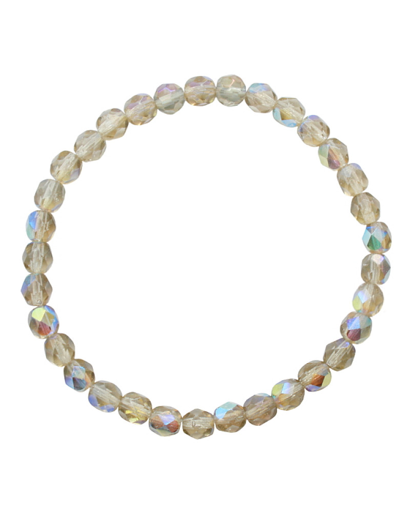 Armband shiny facet crystal AB