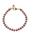 Armband basic facet small bordeaux