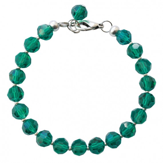 Armband basic facet emerald