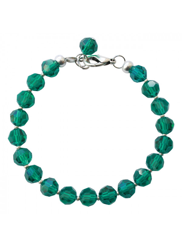 Armband basic facet emerald