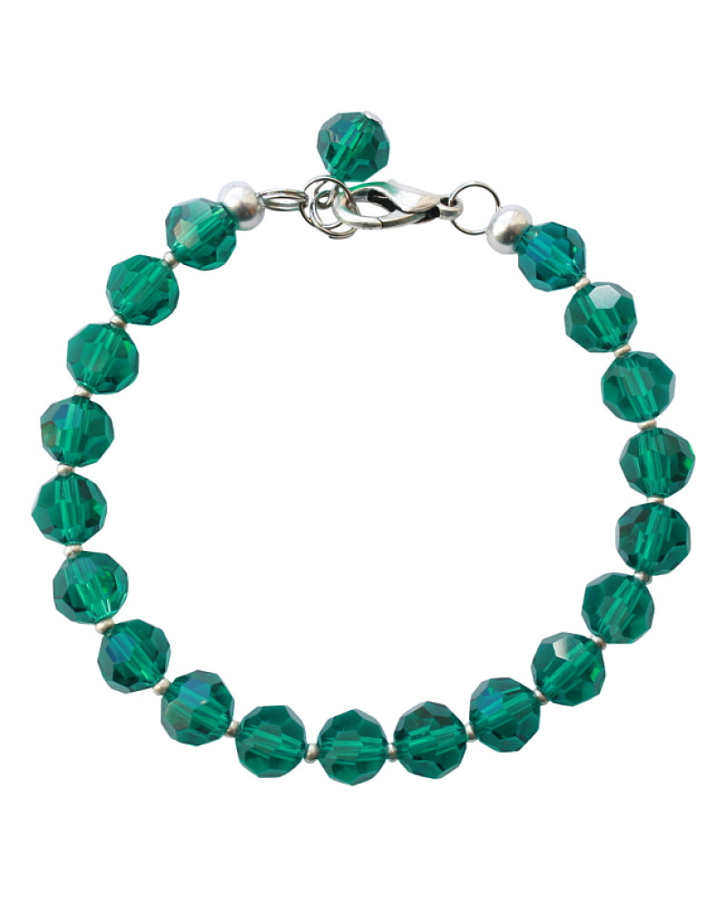 Armband basic facet emerald