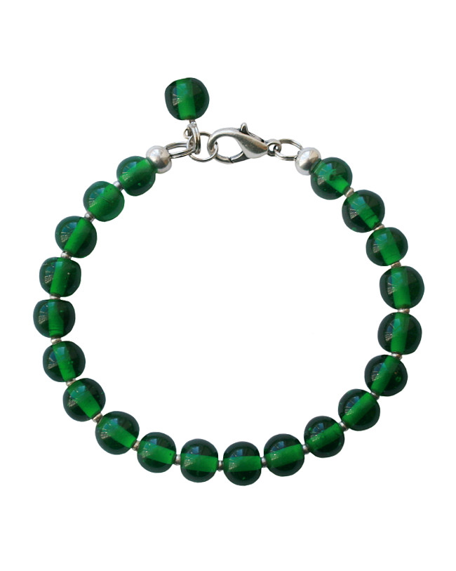 Armband Glas rond 8mm groen