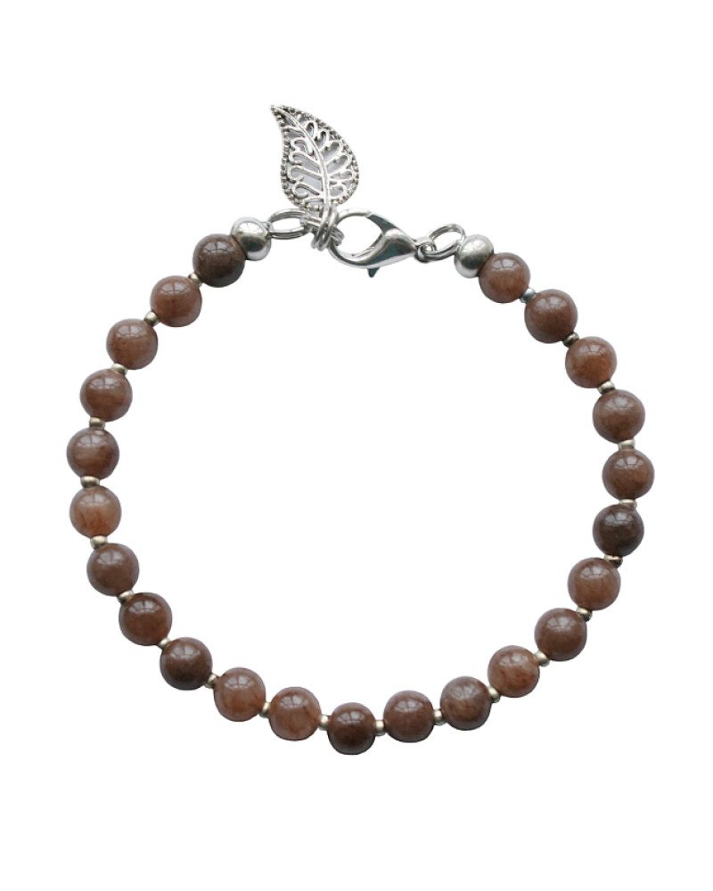 Armband basic agaat bruin