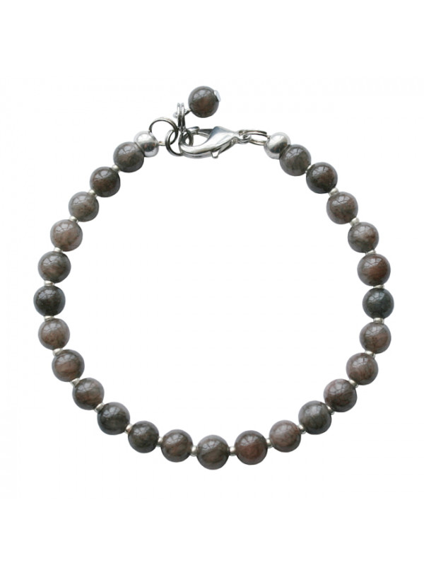 Armband basic agaat donkerbruin