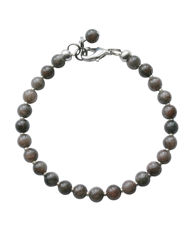 Armband basic agaat donkerbruin